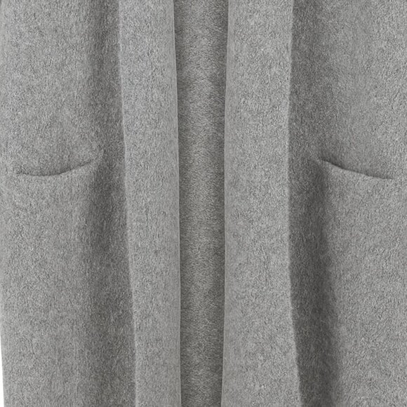 Luxury Baby Alpaca Large size Long Gray Sweater – Handcrafted Andean Warmth, Uni - Picture 4 of 4